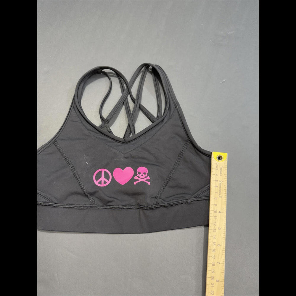 lululemon athletica Black Sports Bra with Pink Accents - Picture 5 of 8